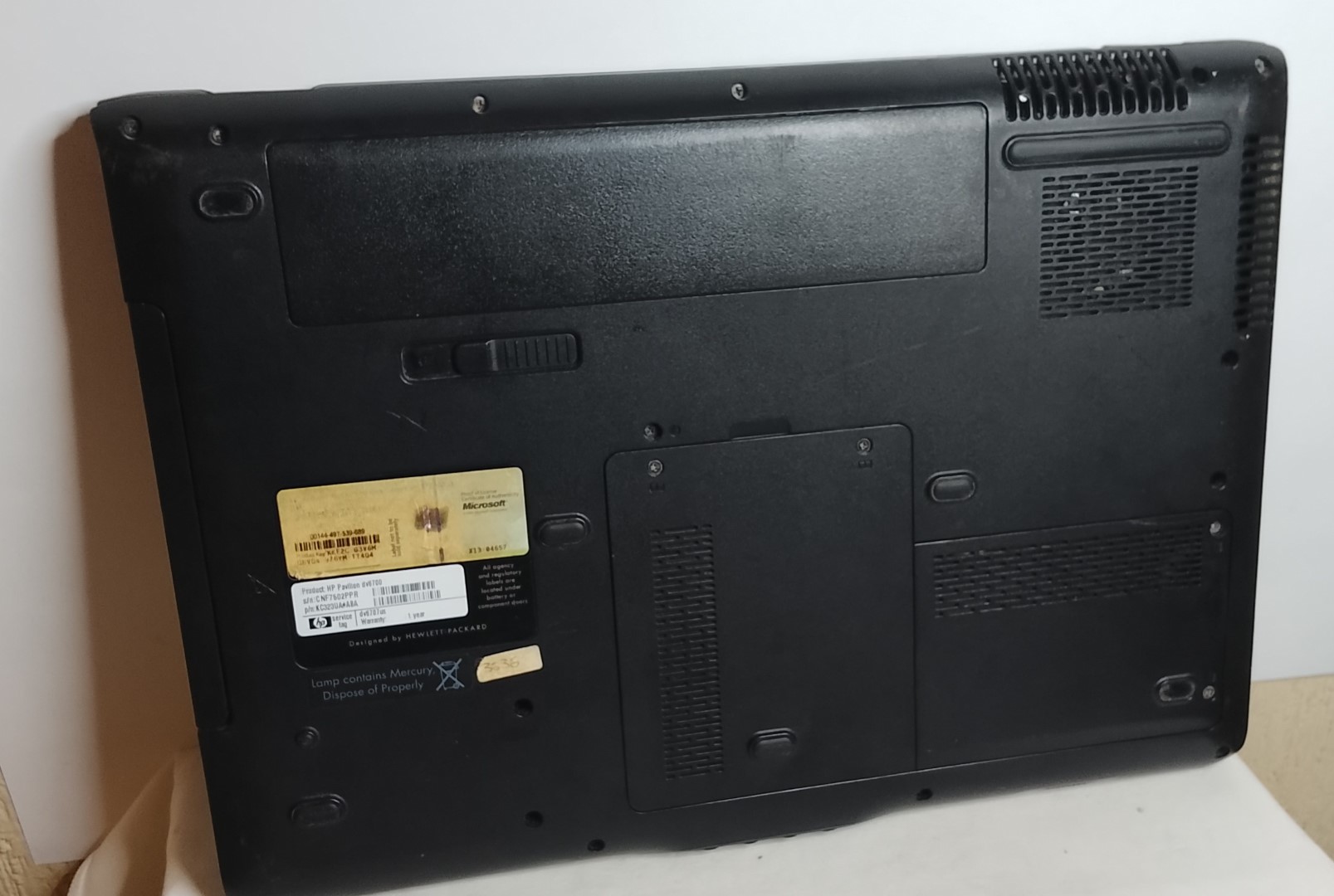 LAPTOP RETRO HP DV6700, AÑO 2008 PARA PIEZAS - Image 11