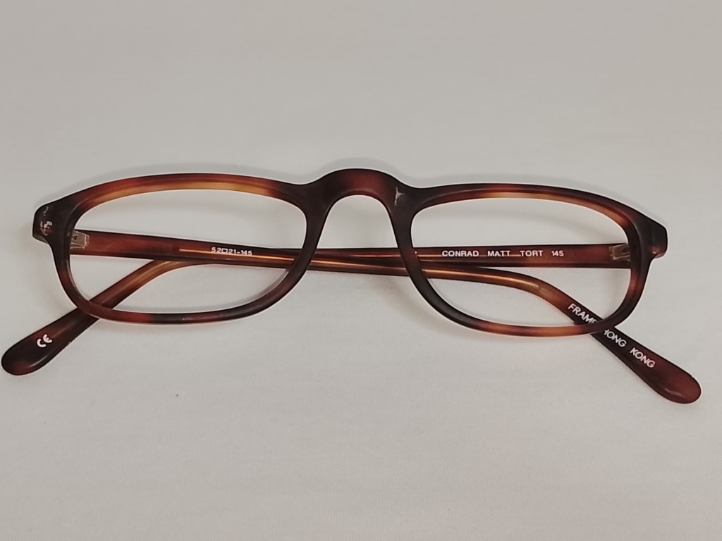 Genuinas gafas retro. Conrad Matt 1980s Marrón, Unisex Raras - Image 9