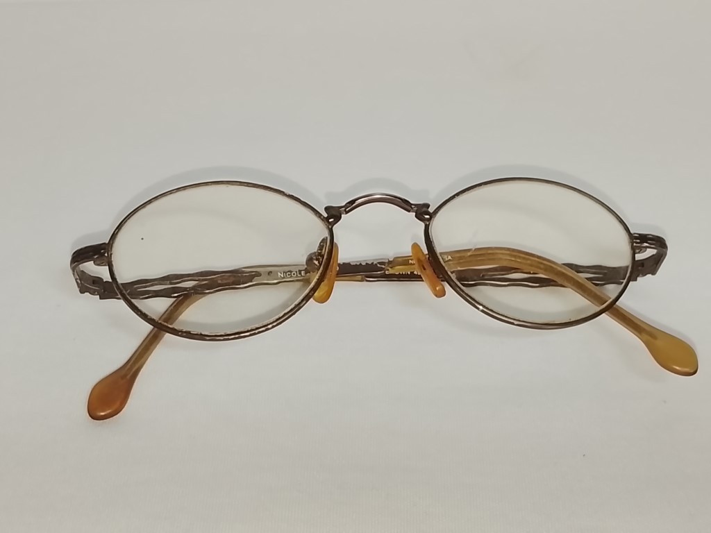 Genuinas gafas retro. Nicolle Miller 1990s , Dama. Marron - Image 11