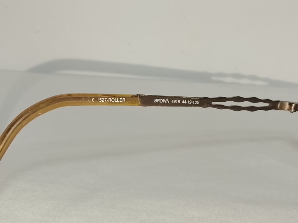 Genuinas gafas retro. Nicolle Miller 1990s , Dama. Marron - Image 8