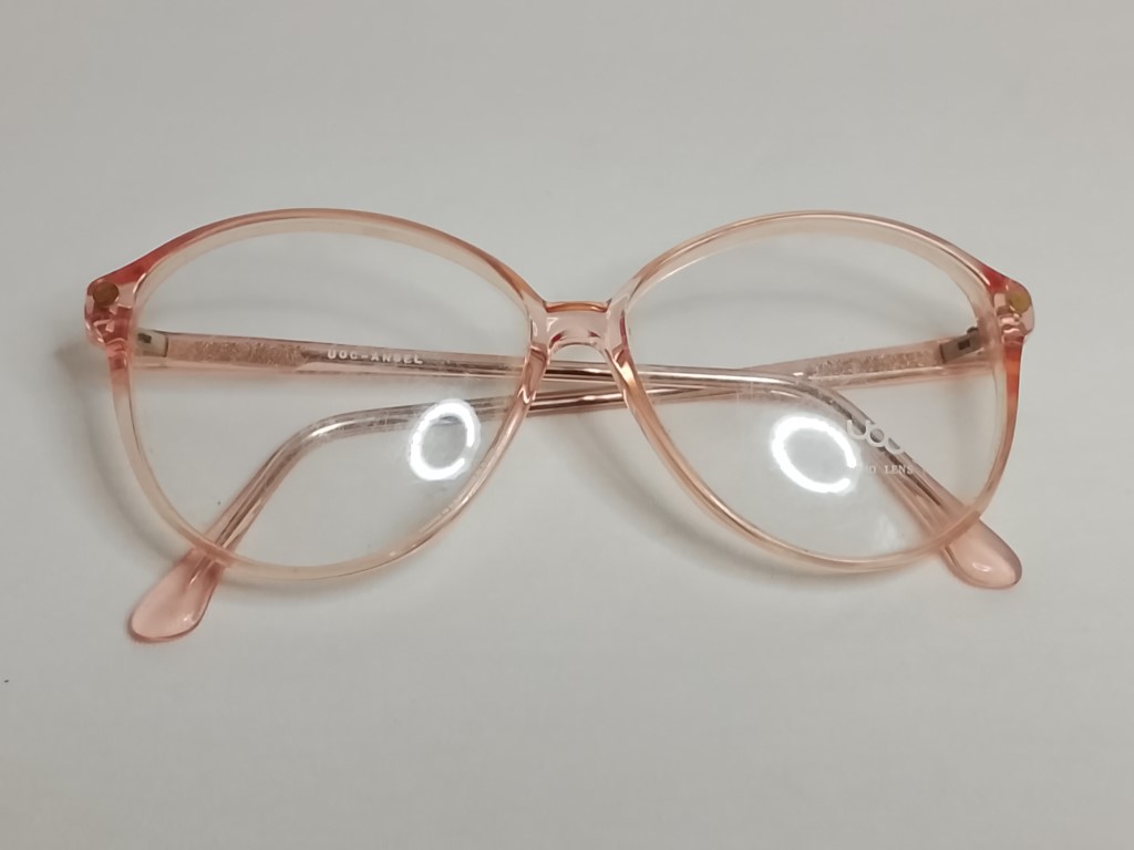 Genuinas gafas retro. Gafas United Optical 1980s Angel, Dama, Beige - Image 9