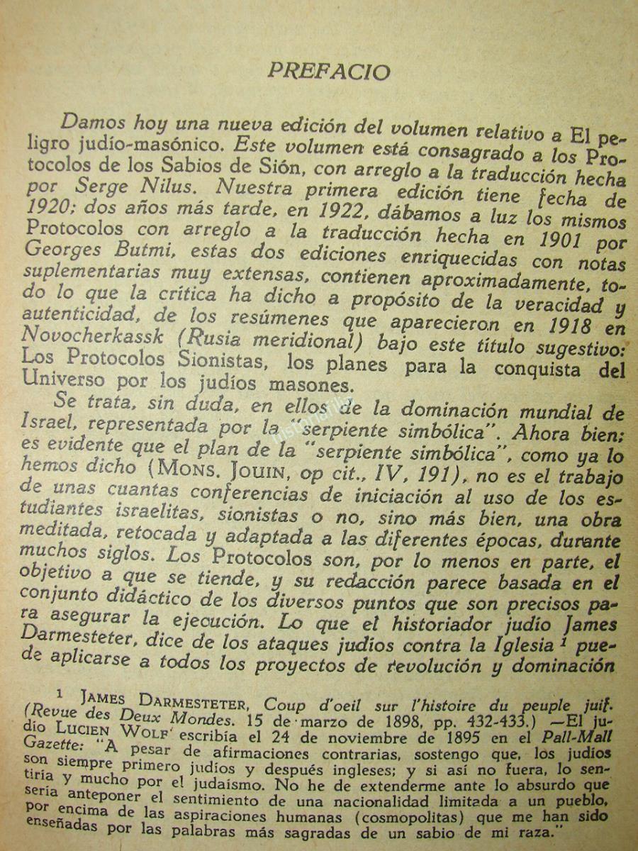 LIBRO. LOS PROTOCOLOS DE LOS SABIOS DE SION 1960 -POLITICA - Imagen 6