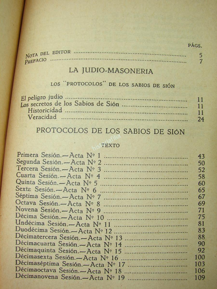 LIBRO. LOS PROTOCOLOS DE LOS SABIOS DE SION 1960 -POLITICA - Imagen 5