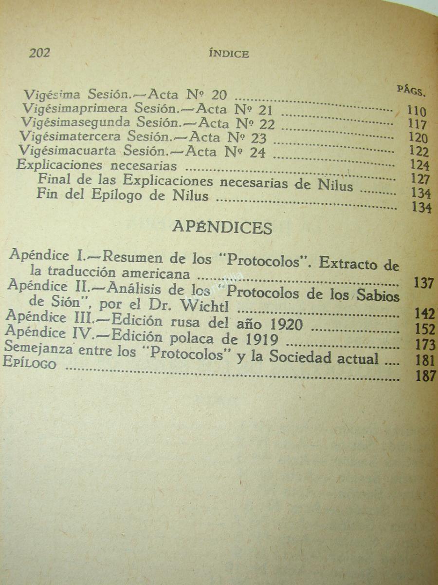 LIBRO. LOS PROTOCOLOS DE LOS SABIOS DE SION 1960 -POLITICA - Imagen 4