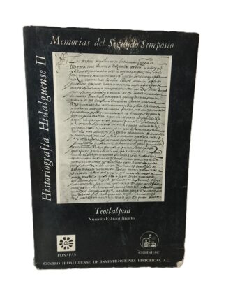 HISTORIOGRAFIA HIDLAGUENSE 2. TEOTLALPAN FONAPAS 1978