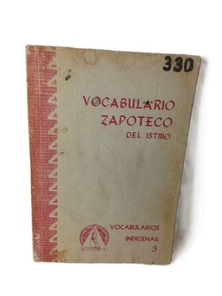 VOCABULARIO ZAPOTECO DEL ITSMO, VERLMA PICKETT 1965